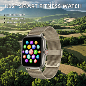 สมาร์ทวอทช์หน้าจอ IPS HD ขนาด 1.82 นิ้ว พร้อมฟังก์ชันตรวจสอบสุขภาพและการนอนหลับ กันน้ำระดับ IP68 มีเข็มทิศในตัว รองรับ OEM/ODM - Product Image 2