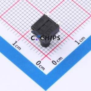 GT-TC120B-H100-L1 Tactile Switch SMD-4P,6.2x6.2mm Switch Single Pole Single Throw Round Button 2.5N Vertical Mount - Product Image 2