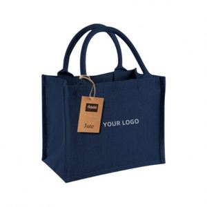 Bolsa de Regalo de Yute Natural Grande y Pequeña con Diseño Personalizado Impreso al por Mayor - Product Image 2
