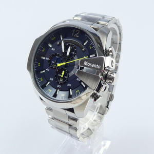 นาฬิกาข้อมือผู้ชายหน้าปัดใหญ่ ดีไซน์หรูหราทันสมัย ตัวเรือนสแตนเลส สไตล์สปอร์ต ลำลอง ขายดี - Product Image 5