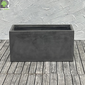 Ventes chaudes Ronglin <span class=keywords><strong>Jardinière</strong></span> <span class=keywords><strong>rectangulaire</strong></span> en GRC faite à la main de 59 à 100 cm, légère, moderne, finition naturelle/peinte pour la maison et le jardin - Product Image 3