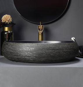 Cao cấp gốm Retro chậu rửa Countertop Lavabo phòng tắm bồn rửa truy cập hàng đầu dễ dàng làm sạch rửa tay lưu vực - Product Image 3