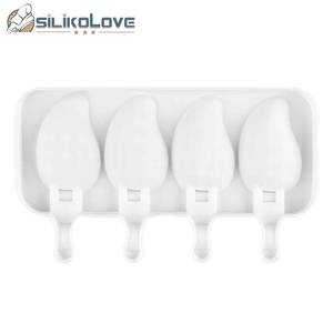 แม่พิมพ์ซิลิโคนรูปมะม่วง 4 ช่อง สำหรับทำไอศกรีมแท่งแบบโฮมเมด - Product Image 2