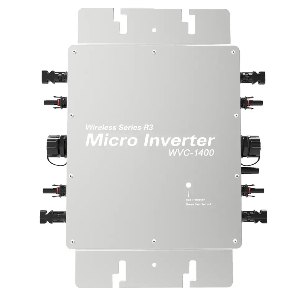 Inversor micro fase 1400w da aplicação comercial, com microinversor WVC-1400W de função à prova d'água