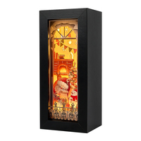 Nouveauté 2027 : Boîte lumineuse 3D découpée en papier, Décoration de Noël, Serre-livres, Veilleuse LED pour chambre à coucher, Motif dessin animé, Idéal pour fêtes et souvenirs, 60