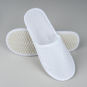 OEM Beyaz Havlu Terlikler EVA Tabanlı Özel Logo Toplu Toptan Satış - Product Image 1