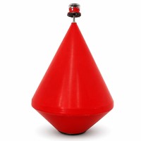 Boya Cónica de PE Roja para Señalización de Canales Marinos, Flotante, de Advertencia, Suministro Directo de Fábrica