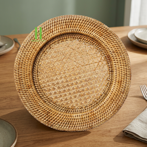 MÁS VENDIDO: Mantel Individual Hecho a Mano de Bambú Natural Tejido, Estilo Bohemio, Ecológico, para Decoración del Hogar y Restaurantes, Hecho en Vietnam - Product Image 1