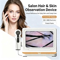 Analyseur de Cuir Chevelu Portable avec Caméra HD, Appareil de Contrôle des Follicules, Détecteur WiFi pour Salon de Beauté, Microscope Numérique pour Observation et Soin