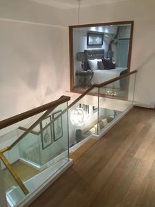 Barandilla de escalera interior de vidrio de acero inoxidable y diseño moderno de barandilla para Villa - Product Image 6