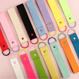 Etiqueta de tela termoadhesiva de 32mm estilo Macaron, artesanía japonesa y coreana, DIY, para llavero, correa colgante para mochila, regalo coreano para niñas - Product Image 5