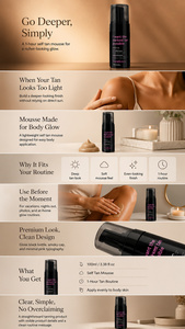 Vandossy Mousse Autobronzante Express 1 Heure Effet Hâle Intense et Naturel, Séchage Rapide, Sans Traces - Product Image 6