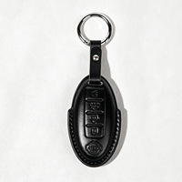 Pour Nissan Rogue, Rogue Select, Rogue Sport : Étui de protection en cuir pour clé télécommande à 4 boutons, accessoires