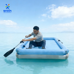 Colchoneta Flotante Inflable Multiusos Resistente y Duradera, Balsa Acuática Resistente para Actividades <span class=keywords><strong>en</strong></span> Piscinas, Lagos y Playas - Product Image 2