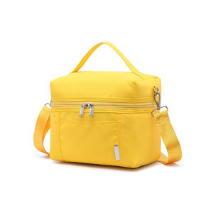 Bolsa térmica de almuerzo con aislamiento de nailon impermeable portátil personalizada para adultos y niños, bolsa de almuerzo escolar - Product Image 1