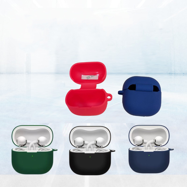 2025 New Soft Silicone Full Coverage Earphone Charging Box Shell Case for Huawei FreeClip 2with Carabiner