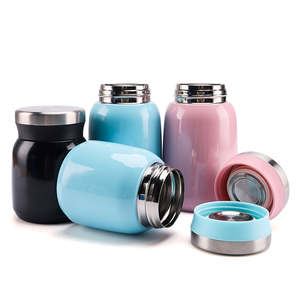 300ML 500Ml in acciaio inox sottovuoto contenitore per alimenti termo porta pranzo nero contenitore per bambini - Product Image 3