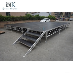 Plataforma de Escenario Portátil de Instalación Rápida, Plataforma Rectangular de Aluminio - Product Image 4