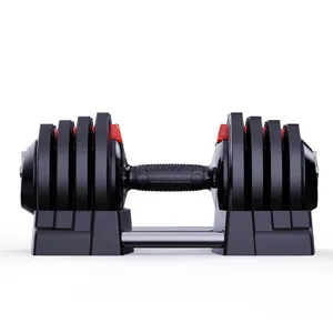 Гимнастическое оборудование по оптовой цене, 24 кг, 40 кг, 90 фунтов, Регулируемый блок, гантели для фитнеса, универсальные регулируемые гантели для фитнеса
