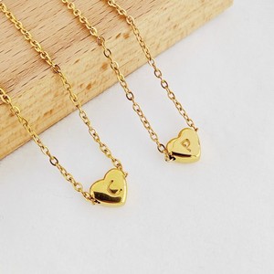 <span class=keywords><strong>Bracelet</strong></span> longue distance pour couples en acier inoxydable doré, tendance, avec pendentif cœur italien, sans ternissement, pour femmes, en gros - Product Image 5