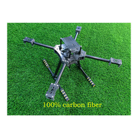 Kit de cadre de drone quadrirotor et hexacopter pliant compact haute résistance entièrement en fibre de carbone