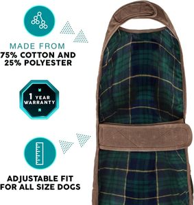 Qiqu fournisseur personnalisé nouveau concepteur de luxe animaux de compagnie veste en cire confortable <span class=keywords><strong>chien</strong></span> manteaux <span class=keywords><strong>pour</strong></span> temps froid <span class=keywords><strong>chien</strong></span> hiver résistant à l'eau veste - Product Image 4