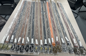 Wowei高品質ヴィンテージエンボス加工合金プレートバックルPUレザーウエスタンカウボーイパンクスタイルベルト 幅2.5CM 長さ90CM 義烏製 - Product Image 3