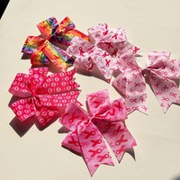 Grande barrette à cheveux rose avec nœud, faite à la main, élégante, pour femmes et filles, accessoire capillaire pour le quotidien et les fêtes, cadeau