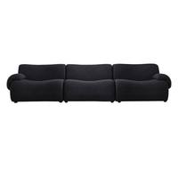 Ensemble de canapés modulaires nordiques, design de luxe léger pour petits salons, style artistique, revêtement en tissu velours d'agneau, polymère