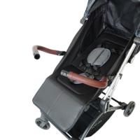 Poussette bébé grande taille avec logo personnalisé OEM - Châssis renforcé et siège pliable en coton doux pour usage extérieur