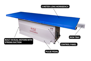 Nhà máy cung cấp chất lượng cao hút bàn ủi cho khách sạn hơi nước Thiết bị ủi inching typesuction bàn ủi - Product Image 2