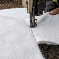 Tissu géotextile non tissé en PP haute résistance pour la filtration, la séparation, le drainage, la stabilisation, projets d'ingénierie civile