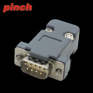 Connecteurs DB9 mâles et femelles 9 broches standard D-Sub pour port série RS232, à souder avec boîtier en métal et plastique - Product Image 2