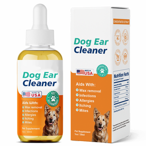 Nettoyant Holistique <span class=keywords><strong>pour</strong></span> Oreilles de <span class=keywords><strong>Chien</strong></span> avec <span class=keywords><strong>Huile</strong></span> <span class=keywords><strong>d</strong></span>'<span class=keywords><strong>Olive</strong></span> Ozonée <span class=keywords><strong>pour</strong></span> un Nettoyage Doux du Canal Auditif et un Soutien au Bien-être – Liquide Professionnel - Product Image 1
