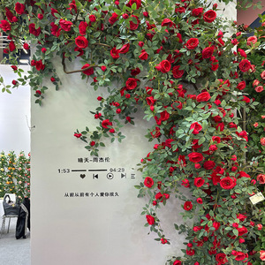 ดอกกุหลาบประดิษฐ์แบบติดผนัง ตกแต่งผนังบ้าน งานแต่งงาน - Product Image 1