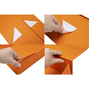 Custom Foldable Paper Rigid <b>Gift</b> <b>Box</b> with Foldable Seals and Magnetic Closure - Product Image 3