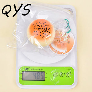 QYS TPR Liquid Squishy <b>Egg</b> Yolk Pastry Slow Rising Squeeze <b>Toy</b> Food Fidget Stress Relief <b>Toy</b> with chain - Product Image 2