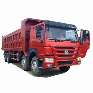 Cost-Efficient 12-Wheel 371hp Howo used Dump Tipper Truck 8x4 for Trucking Companies