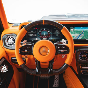 Volant en fibre de carbone pour <span class=keywords><strong>Mercedes</strong></span> Benz W464 W463 G500 G63 G350D W222 S63 S65 W204 W205 Volant de mise à niveau - Product Image 5