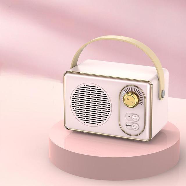 Retro Speaker Portable & High-Fidelity Sound Classic Design for Home & Outdoor