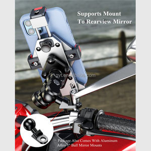 Accessoires de vélo et de moto de haute qualité, amortisseur de chocs, support de téléphone rotatif à 360 degrés, chargeur sans fil 15W avec lumière LED - Product Image 3