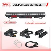Proyector LED RGBWA de 18 Piezas y 30w, IP65 DMX512, de Aluminio, para Exteriores, Efecto de Iluminación de Pared, para Escenarios, Discotecas y Eventos
