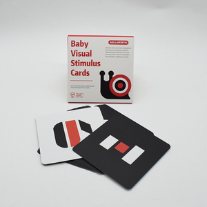 Cartes visuelles noir et blanc pour nouveau-nés 0-12 <span class=keywords><strong>mois</strong></span> Stimulation des couleurs à fort contraste Culture Cartes sensorielles avancées pour bébés - Product Image 2