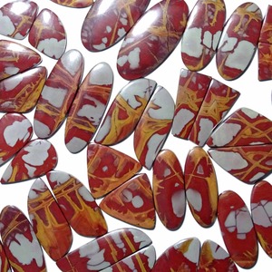Best Quality Natural Noreena Jasper Pair Premium Matching Stone Set for Earrings Craft Projects and Jewelry Collections For Sale - Product Image 6