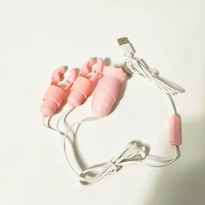 Nouveau vibrateur de mamelon de pinces de sein de choc électrique pour des femmes/jouet sexuel de vibrateur de mamelon masturbateur bon marché jouets sexuels/jouets sexuels de léchage