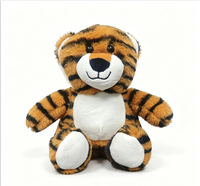 Niedliches Tiger-Plüschtier 20*15cm Weiches Flauschiges Tierpüppchen mit Weißem Bauch für Kinder Geburtstagsgeschenk Heimdekoration