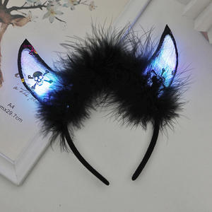 Bandeau fantôme pour enfants Guirlande de cheveux rougeoyante Bandeau LED clignotant pour les événements de fête d'Halloween Bandeau lumineux - Product Image 4