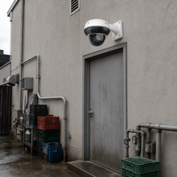 Dôme PTZ WiFi 5MP avec positions prédéfinies, suivi humanoïde IA, extérieur, ABS