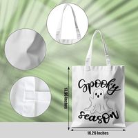 Sac fourre-tout en toile recyclée, motif imprimé personnalisé, logo, taille, poignée, matériau durable, unisexe, vente en gros