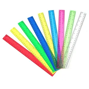 Großhandel 30 cm Beliebte Pinky color Flexible Transparente Kunststoff Lineal für Schul briefpapier & Büro